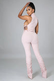 Can’t be ruched pant set foot prints & pretti chixx boutique 