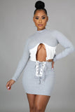 Never two faced skirt set foot prints & pretti chixx boutique 